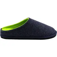 Original Brands Loewenweiss Lowenweiss Easy Bicolore - Handgemaakte Pantoffels Gekookte Wol - Blauw / Groen BLAUW 38