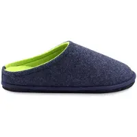 Original Brands Loewenweiss Lowenweiss Easy Bicolore - Handgemaakte Pantoffels Gekookte Wol - Blauw / Groen BLAUW 45