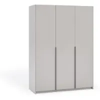 Margaret Hadas24 , kast APOLLONIA, zonder spiegel, draaideurkast, modern, kast, veel opbergruimte, 150 x 204 cm (kasjmierenlook, zwarte handgrepen)