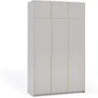 Margaret Hadas24 , Kleiderschrank APOLLONIA I, zonder spiegel, draaideurkasten, modern, kast, veel opbergruimte, 150 x 250 cm (kasjmieren afwerking, gouden handgrepen)