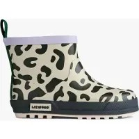 Liewood Regenlaarzen 'Jesse' stone grey / lichtlila / zwart