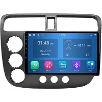 RoverOne 4G+64G Autoradio Bluetooth CarPlay Android Auto GPS Navigatie voor Honda Civic 2000 - 2006