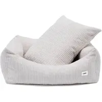 CAFIDE Bone White Corduroy hondenbed, Snozy - Maat M