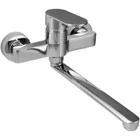 Aquanello Casa Eenhendel Keuken Muurkraan Chroom met uitloop 25 cm CR-1425-CS