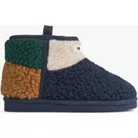 Liewood Laarzen 'Albi' navy / karamel / donkergroen / offwhite
