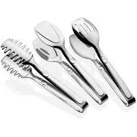 Hermia - Tangenset (3 stuks) - Zilver - 100% roestvrij staal - 26 x 13 x 6 cm