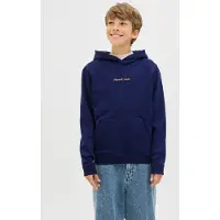 Jack & Jones Junior Sweatshirt 'JORNorrebro' donkerblauw / lichtbruin