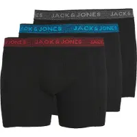 Jack & Jones Plus Size 3-pack Boxershorts EU3XL US1XL Zwart