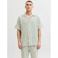 Jack & Jones Overhemd 'JORCoba' donkerblauw / pastelgroen / wit