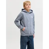 Jack & jones Junior Sweatshirt 'JORNORREBRO' duifblauw / wit