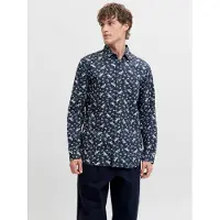 Jack & Jones Overhemd beige / navy / wit