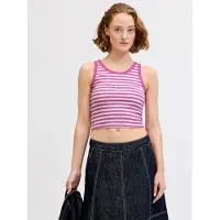 JJXX Top 'JXFALLON' pink / wit