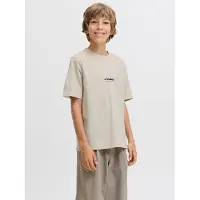 Jack & Jones Junior Shirt 'JJESOHO' taupe / zwart