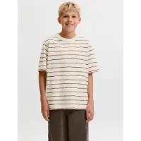 Jack & Jones Gestreept T-shirts Boys 164 Wit