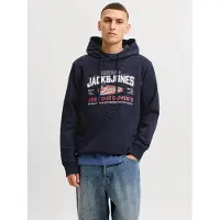 Jack & Jones Sweatshirt marine / lichtrood / wit