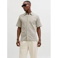 Jack & Jones Overhemd beige / wit