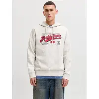Jack & Jones Sweatshirt rood / zwart / wit gemêleerd