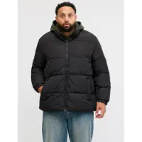Jack & Jones Plus Size Puffer Jacket EU6XL US4XL Zwart