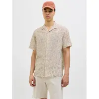 Jack & Jones Overhemd bruin / offwhite
