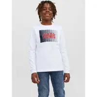 Jack & jones Junior Shirt 'JJECORP' navy / rood / wit