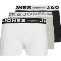 Jack & jones Junior Onderbroek grijs gemêleerd / zwart / wit