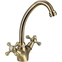 Aquanello Keukenmengkraan, nostalgisch design, bronskleurig, Heritage Ascot, model BN-4004-HA, merk