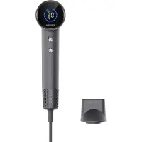 CubeNest – SwiftDry SDH001 – Haardroger – Ionische föhn – Temperatuurweergave in Celsius, 4 warmtestanden, 2 snelheidsstanden – 8 combineerbare modi – Grijs