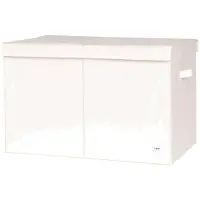 3 Sprouts Opbergbox m. Deksel - 63 x 38 x 39 cm - Crème - - OneSize - Opbergers