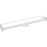 vidaXL Wand Hoofdbord 12 st Roze Fluweel