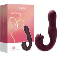 Honey Play Box Joi - G-spot vibrator met rotatie en likfunctie - paars