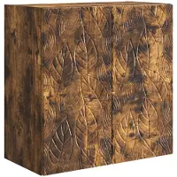 vidaXL Wandkast Gerookt eiken 59 x 31 x 60 cm Bewerkt hout