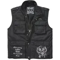 Motorhead Bodywarmer - Brandit Bastards - Ranger Vest - S tot 5XL - voor Mannen - zwart - Maat 5XL