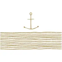 Ppd Lunch servetten Pure Anchor gold - - 33x33 cm