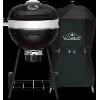 Napoleon PRO Houtskool Kettle Mat Zwart met Bakplaat + Hoes voor Premium en Pro Kettle 57 cm