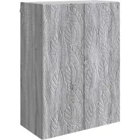 vidaXL Wandkast 66 x 34,5 x 90 cm Bewerkt hout Grijs Sonoma