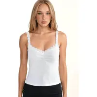 Hiccups for Kids V-hals kant gedetailleerde tanktop