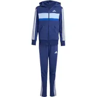 Adidas Trainingspak 'SEASONAL ESSENTIALS TIBERIO 3 STRIPES FRENCH TERRY' blauw / pastelblauw / donkerblauw / wit