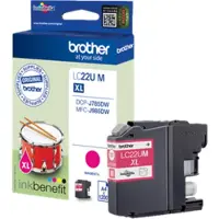 Brother Inktcartridge LC-22UM XL Magenta Hoge capaciteit