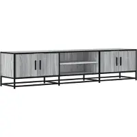 vidaXL Tv-meubel 180x35x41 cm bewerkt hout grijs sonoma eikenkleurig