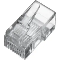 Digitus DN-MO-8-8-SR modulaire stekker voor ronde kabel, niet afgeschermd, 100 stuks DN-MO-8-8-SR RJ45, stekker