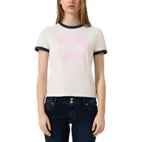 s.Oliver Shirt nachtblauw / lichtroze / wit