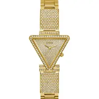 GUESS Analoog horloge 'FAME' champagne / goud / transparant
