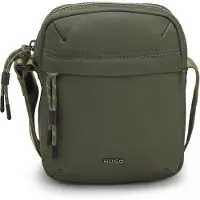 HUGO Reportertas van twill met metallic logoletters