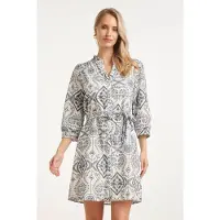 Smashed Lemon Doorknoopjurk met paisley borduurwerk |