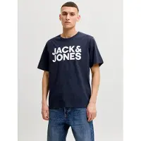 Jack & Jones Shirt 'Corp' navy / offwhite