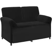 vidaXL 2-Zits Sofa Zwart 138 x 83 x 95 cm Fluweel