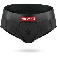 No-Parts Robin - strap-on slip - zwart - maat L