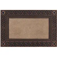 Rugsx Ruitenwisser BH 206 Grieks sleutel, anti slip, extern, intern, op een rubber - bruin 45x70 cm