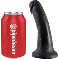 King Cock Dark Room - Halsband met Leiband - Lederlook - Bordeaux en Zwart