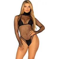 Leg avenue Turtleneck fishnet teddy